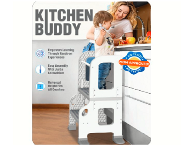 Kitchen Buddy 2-in-1 Kids Helper Stool Only $48.38 Shipped! (Reg. $79.99)