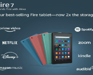 Fire 7 tablet, 7″ display, 16 GB Only $34.99 Shipped! (Reg. $50)
