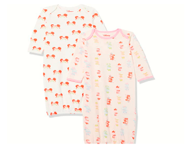Amazon Essentials Baby Disney Sleeper Gowns 2 Pack – Minnie Rainbow Chaser Only $9.67! (Reg. $20)