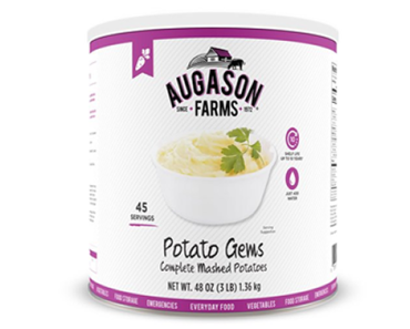 Augason Farms Potato Gems Complete Mashed Potatoes No. 10 Can – Just $12.74!