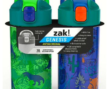 Zak Designs Kids Genesis 18oz Water Bottle 2-Packs Only $7.99!