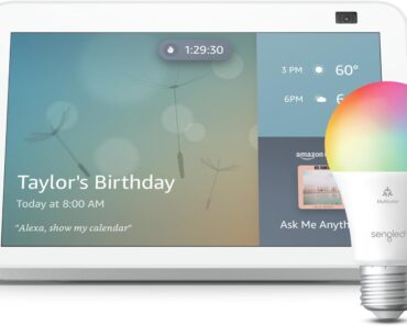 Echo Show 8 (2nd Gen) with Free Sengled Smart Color Bulb – Only $59.99!