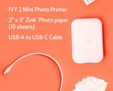 Canon Ivy 2 Mini Photo Printer – Only $69!
