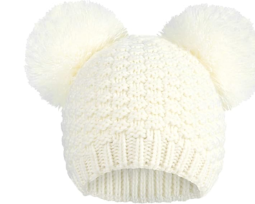 Livingston Winter Beanie Hats with Double Pompom Ears = Just $12.79! Amazon Black Friday Deal!