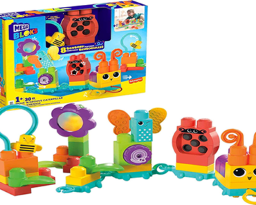 MEGA BLOKS Fisher Price Sensory Building Blocks Toy Move N Groove Caterpillar Train – Just $7.34!