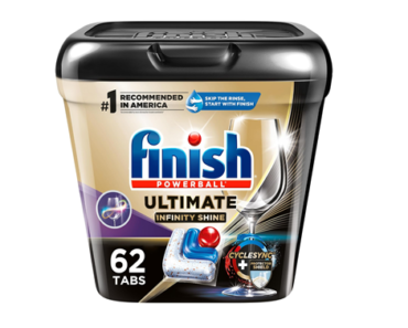 Finish Ultimate Plus Infinity Shine – 62 Count Dishwasher Detergent – Just $12.21! Amazon Black Friday Deal!