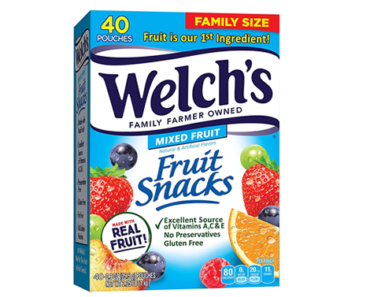 Welch’s Fruit Snacks – Individual Single Serve Bags 40 Count – Just $5.47!