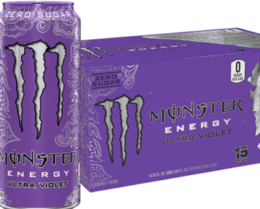 Monster Energy Ultra Violet, Sugar Free Energy Drink, 16 Ounce – Pack of 15 – Just $14.54!