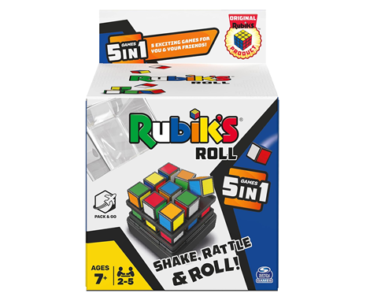Rubik’s Roll, 5-in-1 Dice Games Pack & Go Travel Size – Just $8.43!