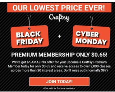Black Friday + Cyber Monday Sale! Premium Membership For Only $0.65! Lowest Price Ever!