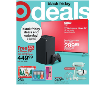 TARGET’S BLACK FRIDAY SALE STARTS NOW! THE DEALS ARE HOT! FREE $50 with New RedCard!