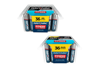 Rayovac High Energy AA Batteries & AAA Batteries, 1.5 V, 72 Pack Total – Just $19.98! Cyber Monday Deals!