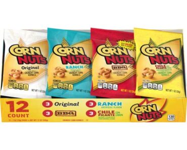 CORN NUTS Crunchy Corn Kernels Variety Pack (Pack of 12) – Only $4!