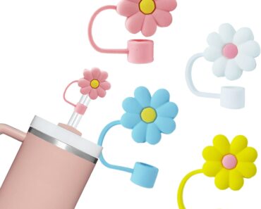 Stanley Cup Straw Cover, Flower (Pack of 4) – Only $5.99!