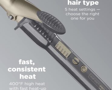 INFINITIPRO BY CONAIR Tourmaline 1-Inch Ceramic Curling Iron – Only $14.95!