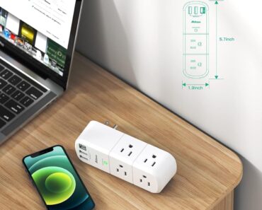 USB Outlet Extender Surge Protector – Only $9.99!