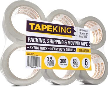 Tape King Heavy Duty Clear Packing Tape (6 Rolls) – Only $9.99! Prime Member Exclusive Cyber Monday Deal!