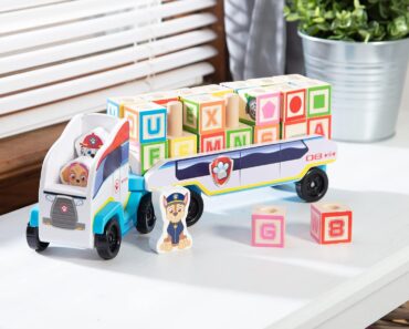 Melissa & Doug PAW Patrol Wooden ABC Block Truck – Only $18.49!