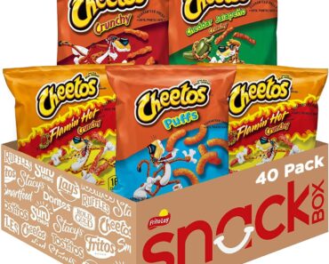 Cheetos Cheese Flavored Snacks Variety Pack, (Pack of 40) – Only $15.28!
