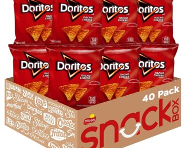 Doritos Nacho Cheese Flavored Tortilla Chips, 1oz Bags (40 Pack) – Only $14.42!
