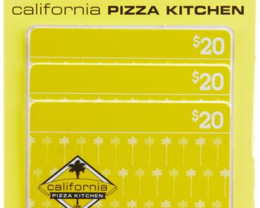 California Pizza Kitchen $20 Gift Cards (Multipack of 3) – Only $48! Cyber Monday Deal!