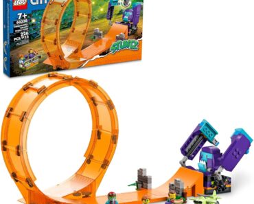 LEGO City Stuntz Smashing Chimpanzee Stunt Loop Building Toy Set – Only $35!