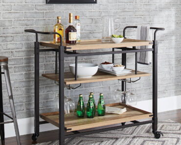 Better Homes & Gardens Crossmill Metal Bar Cart – Only $60!