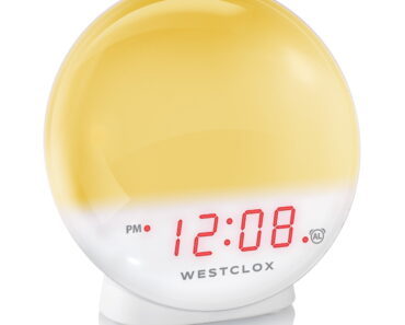 Westclox 5″ White Electric Sunrise Simulator Alarm Clock – Only $8.71!