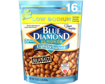 Blue Diamond Almonds – Low Sodium Lightly Salted, 16 oz – Just $5.94!
