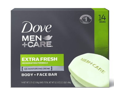 Dove Men+Care 3 in 1 Bar for Body, Face, and Shaving – 14 Count – Just $9.89!