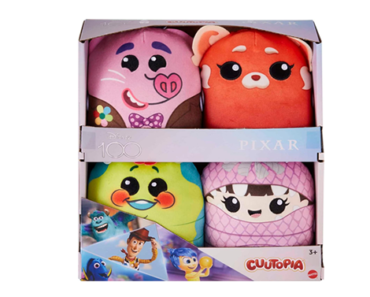 Mattel Disney100 Pixar Pals Cuutopia 4 Plush Toys – Just $9.99!