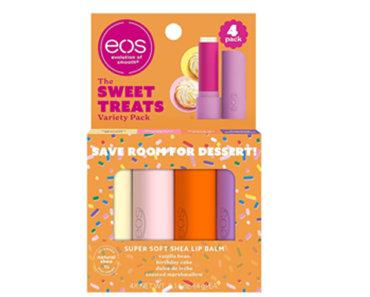 eos Super Soft Shea Lip Balm Sticks – Sweet Treats Variety Pack – Just $4.53! Amazon Cyber Monday Deal!