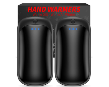 2 Pack Portable Electric Hand Warmers Rechargeable, USB 2 in 1 Handwarmers – Just $13.99!