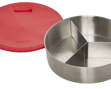 Instant Pot Official Round Cook/Bake Pan with Lid & Removable Divider – Just $14.85!