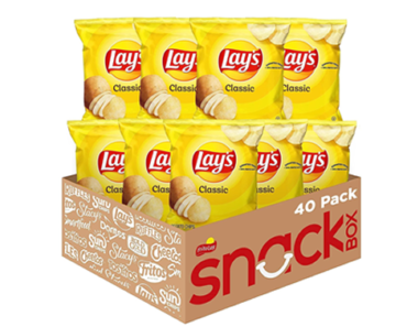 Lay’s Classic Potato Chips, 1 Ounce (Pack of 40) – Just $12.90!