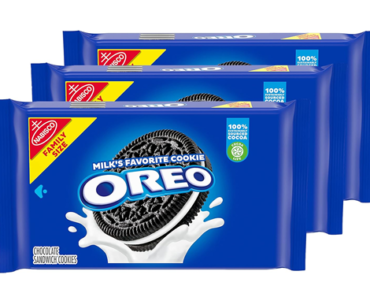 OREO Chocolate Sandwich Cookies, Family Size, 3 Packs – Just $9.89!