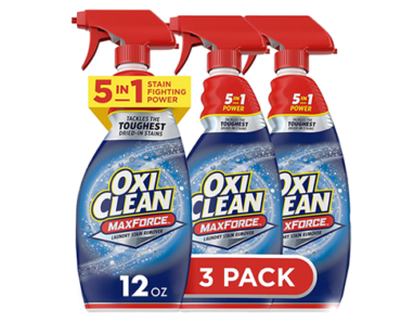 OxiClean Max Force Laundry Stain Remover Spray, 12 fl oz, 3-Pack​ – Just $7.79!