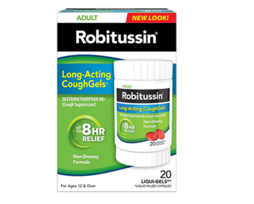 Robitussin Long-Acting CoughGels, Cough Medicine – 20 Liqui-Gels – Just $3.58!