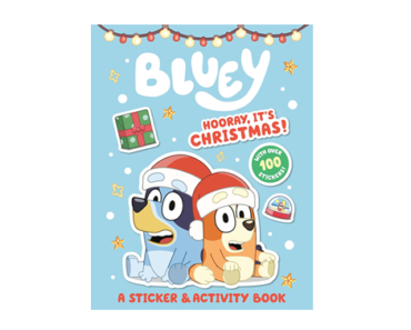 Bluey: Hooray, It’s Christmas!: A Sticker & Activity Book Paperback – Sticker Book – Just $3.51!