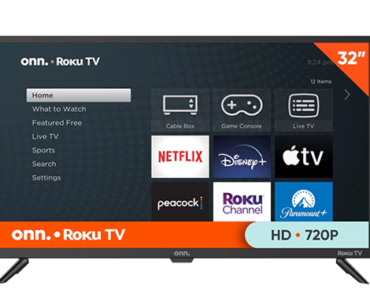 onn. 32” Class HD (720P) LED Roku Smart TV – Just $98.00! Last Minute Gift!