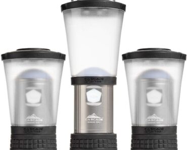 Cascade Mountain Tech Collapsible IPX4 Water-Resistant LED Lantern (Pack of 3) – Only $14.99!