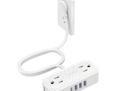 TROND Flat Plug Power Strip, 5-Ft – Only $9.50! Prime Member Exclusive!