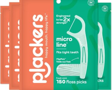 Plackers Micro Mint Dental Flossers, 150 Count (Pack of 4) – Only $8.51!