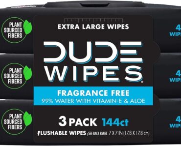 DUDE Wipes Flushable Wipes (3 Pack) – Only $4.74!