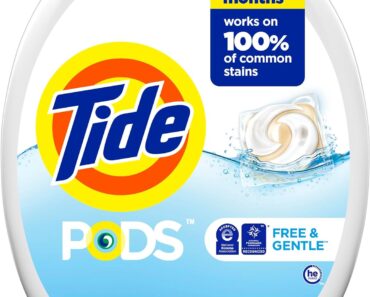 Tide PODS Free and Gentle Laundry Detergent Soap Pacs (112 Count) – Only $25.88!