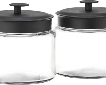Anchor Hocking Montana Glass Jars with Fresh Sealed Lids (Set of 2) – Only $11.80!