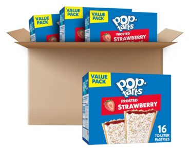 Pop-Tarts Toaster Pastries, 64 Pop-Tarts (Pack of 4) – Only $19.92 when you buy TWO!