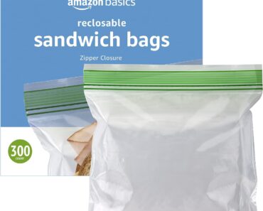 Amazon Basics Sandwich Storage Bags, 300 Count – Only $5.82!