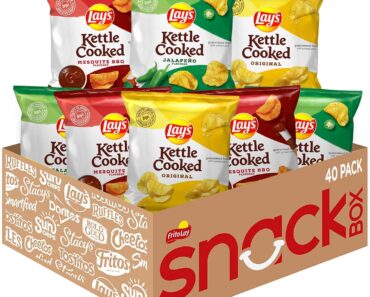 Lay’s Kettle Cooked Potato Chips Variety Pack (Pack of 40) – Only $16.40!