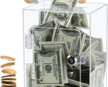 Acrylic Transparent Money Box – Only $8.70!